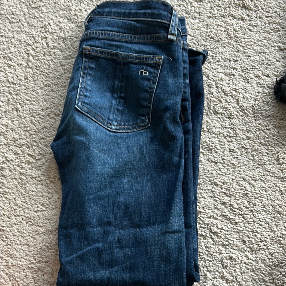 rag and bone Dark Blue Denim straight Jeans size 25